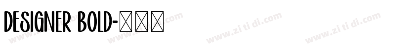 Designer Bold字体转换